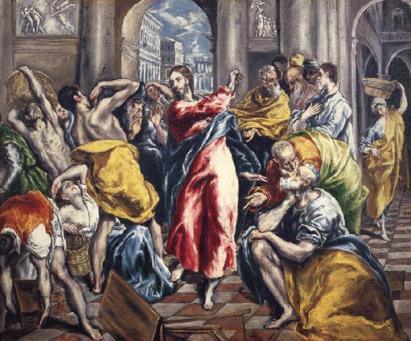 The Purification of the temple, El Greco
